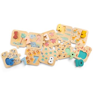 Number puzzle - safari